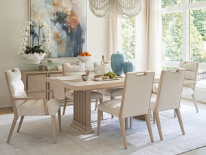 Lexington Tommy Bahama Home Belaire Rectangular Dining Table With Elegant Design And Extending Leaves For Stylish Gatherings Sand Drift  578-877