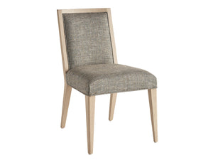 Lexington Tommy Bahama Home Nicholas Upholstered Dining Chair - Modern Design With White Oak Finish And Elegant Fabric Seating Sand Drift  578-880-40