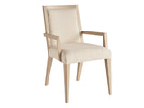 Lexington Tommy Bahama Home Nicholas Upholstered Dining Chair - Modern Design With White Oak Finish And Elegant Fabric Seating Sand Drift  578-881-01