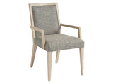 Lexington Tommy Bahama Home Nicholas Upholstered Dining Chair - Modern Design With White Oak Finish And Elegant Fabric Seating Sand Drift  578-881-40