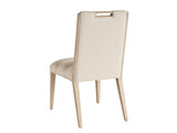 Lexington Tommy Bahama Home Aiden Channeled Upholstered Dining Chair - Modern Design With Comfort, Brushed Champagne Accents Sand Drift  578-882-01