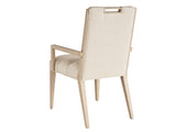 Lexington Tommy Bahama Home Aiden Channeled Upholstered Dining Chair - Modern Design With Comfort, Brushed Champagne Accents Sand Drift  578-883-01