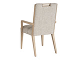 Lexington Tommy Bahama Home Aiden Channeled Upholstered Dining Chair - Modern Design With Comfort, Brushed Champagne Accents Sand Drift  578-883-40