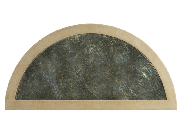 Lexington Tommy Bahama Home Brooke Bunching Accent Tables - Elegant Tiered Design With Glass Tops & Champagne Metal Bases For Style Sand Drift  578-951