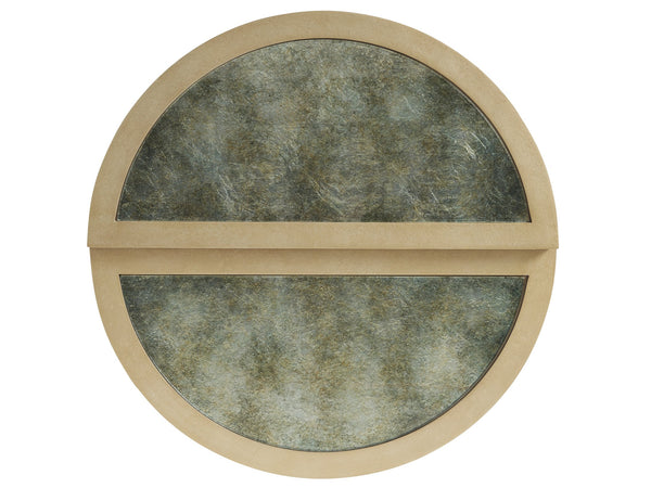 Lexington Tommy Bahama Home Brooke Bunching Accent Tables - Elegant Tiered Design With Glass Tops & Champagne Metal Bases For Style Sand Drift  578-951