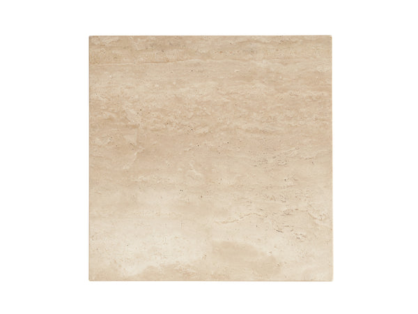 Lexington Tommy Bahama Home Shea Contemporary Hourglass Accent Table With Natural Travertine And Brushed Champagne Finish Sand Drift  578-954