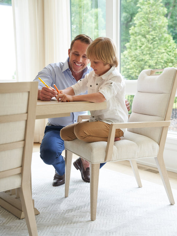 Lexington Tommy Bahama Home Belaire Rectangular Dining Table With Elegant Design And Extending Leaves For Stylish Gatherings Sand Drift  578-877