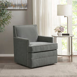 Madison Park Circa Transitional Upholstered Swivel Chair MP103-1111 Grey