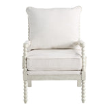 OSP Home Furnishings Kaylee Spindle Chair White Linen