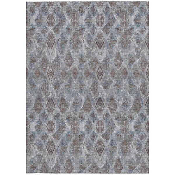 Homeroots 3' Stylish Beige Taupe Geometric Washable Area Rug For Indoor And Outdoor Spaces, Durable Design 3' X 5' Polyester 579000