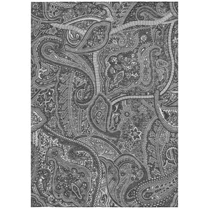 Homeroots 3' Elegant Brown Tan Beige Paisley Washable Indoor Outdoor Area Rug For Stylish Living Spaces 3' X 5' Polyester 579030