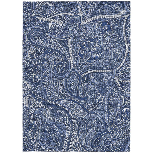 Homeroots 3' Elegant Brown Tan Beige Paisley Washable Indoor Outdoor Area Rug For Stylish Living Spaces 3' X 5' Polyester 579042