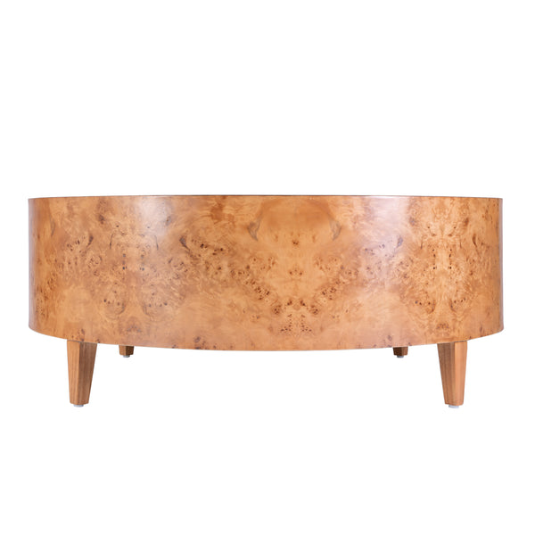 Billie Round Burl Coffee Table 5790442 Brown Butler Specialty