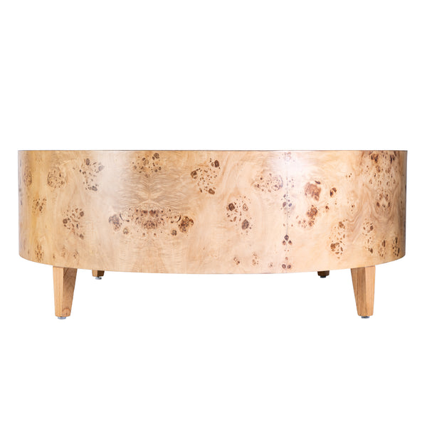 Billie Round Burl Coffee Table 5790443 Light Brown Butler Specialty
