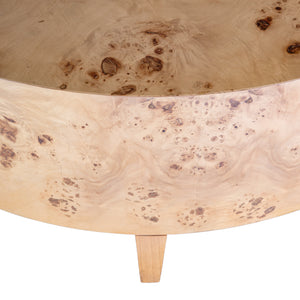 Billie Round Burl Coffee Table 5790443 Light Brown Butler Specialty