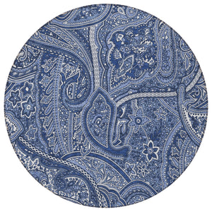 Homeroots 3' Elegant Brown Tan Beige Paisley Washable Indoor Outdoor Area Rug For Stylish Living Spaces 8' Round Polyester 579044