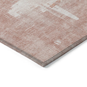 Homeroots 3' Beige Gold And Tan Abstract Washable Area Rug - Versatile Indoor Outdoor Decor For Any Space 10' X 14' Polyester 579071
