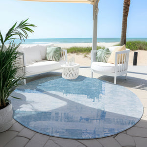 Homeroots 3' Beige Gold And Tan Abstract Washable Area Rug - Versatile Indoor Outdoor Decor For Any Space 8' Round Polyester 579092