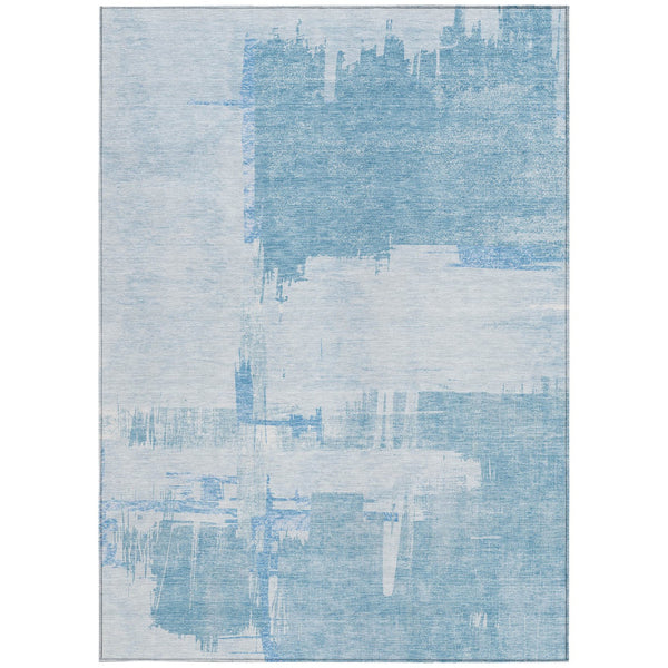 Homeroots 3' Beige Gold And Tan Abstract Washable Area Rug - Versatile Indoor Outdoor Decor For Any Space 10' X 14' Polyester 579095