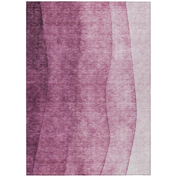 HomeRoots 5' Merlot Blush Pink Ombre Area Rug - Stylish, Washable, Durable for Indoor & Outdoor Spaces 8' X 10' 579117