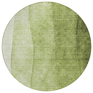 Homeroots 3' Denim Blue And Navy Ombre Washable Area Rug – Perfect For Indoor And Outdoor Living Spaces! 8' Round Polyester 579122