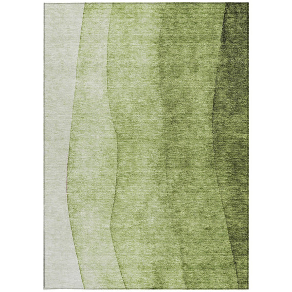 Homeroots 3' Denim Blue And Navy Ombre Washable Area Rug – Perfect For Indoor And Outdoor Living Spaces! 10' X 14' Polyester 579125