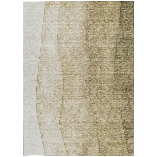 Homeroots 3' Denim Blue And Navy Ombre Washable Area Rug – Perfect For Indoor And Outdoor Living Spaces! 3' X 5' Polyester 579138