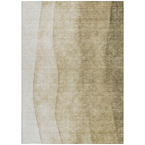 Homeroots 3' Denim Blue And Navy Ombre Washable Area Rug – Perfect For Indoor And Outdoor Living Spaces! 10' X 14' Polyester 579143