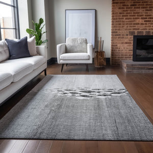 Homeroots 3' Sky Blue Nautical Area Rug - Stylish Washable Indoor/Outdoor Design For Home & Patio Decor 9' X 12' Polyester 579172