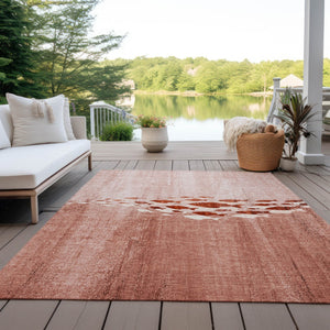 Homeroots 3' Sky Blue Nautical Area Rug - Stylish Washable Indoor/Outdoor Design For Home & Patio Decor 3' X 5' Polyester 579186