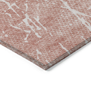 Homeroots 3' Artichoke Green And Ivory Abstract Washable Area Rug - Ideal For Indoor And Outdoor Spaces 9' X 12' Polyester 579214