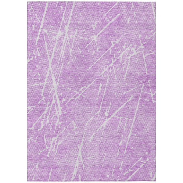 Homeroots 3' Artichoke Green And Ivory Abstract Washable Area Rug - Ideal For Indoor And Outdoor Spaces 9' X 12' Polyester 579232