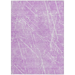 Homeroots 3' Artichoke Green And Ivory Abstract Washable Area Rug - Ideal For Indoor And Outdoor Spaces 9' X 12' Polyester 579232