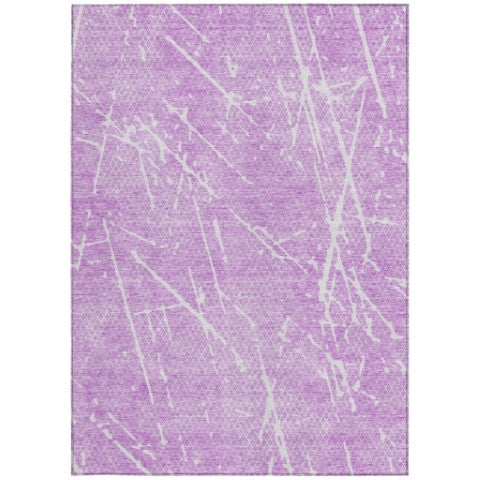 Homeroots 3' Artichoke Green And Ivory Abstract Washable Area Rug - Ideal For Indoor And Outdoor Spaces 9' X 12' Polyester 579232