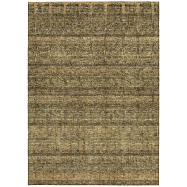 Homeroots 3' Stylish Striped Washable Area Rug - Ideal For Indoor And Outdoor Use, Durable, Stain Resistant 8' X 10' Polyester 579243