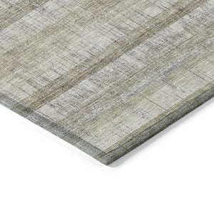 Homeroots 3' Stylish Striped Washable Area Rug - Ideal For Indoor And Outdoor Use, Durable, Stain Resistant 8' X 10' Polyester 579255