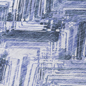 Homeroots 3' Geometric Washable Indoor Outdoor Area Rug - Durable, Stylish, And Stain-resistant For All Spaces 3' X 5' Polyester 579264