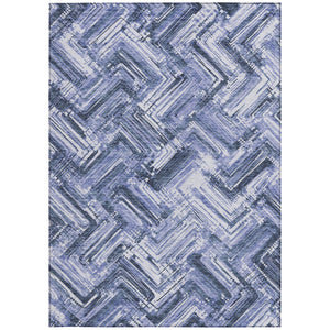 Homeroots 3' Geometric Washable Indoor Outdoor Area Rug - Durable, Stylish, And Stain-resistant For All Spaces 8' X 10' Polyester 579267
