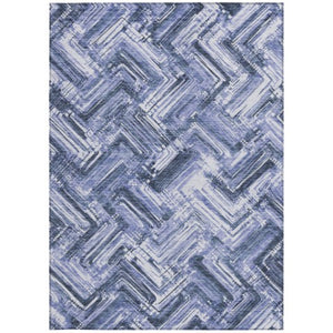 Homeroots 3' Geometric Washable Indoor Outdoor Area Rug - Durable, Stylish, And Stain-resistant For All Spaces 9' X 12' Polyester 579268