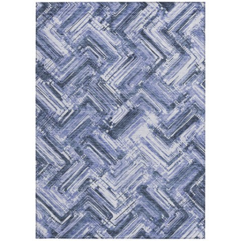 Homeroots 3' Geometric Washable Indoor Outdoor Area Rug - Durable, Stylish, And Stain-resistant For All Spaces 9' X 12' Polyester 579268
