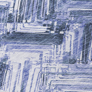 Homeroots 3' Geometric Washable Indoor Outdoor Area Rug - Durable, Stylish, And Stain-resistant For All Spaces 9' X 12' Polyester 579268