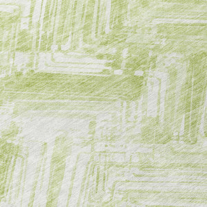 Homeroots 3' Geometric Washable Indoor Outdoor Area Rug - Durable, Stylish, And Stain-resistant For All Spaces 8' Round Polyester 579284