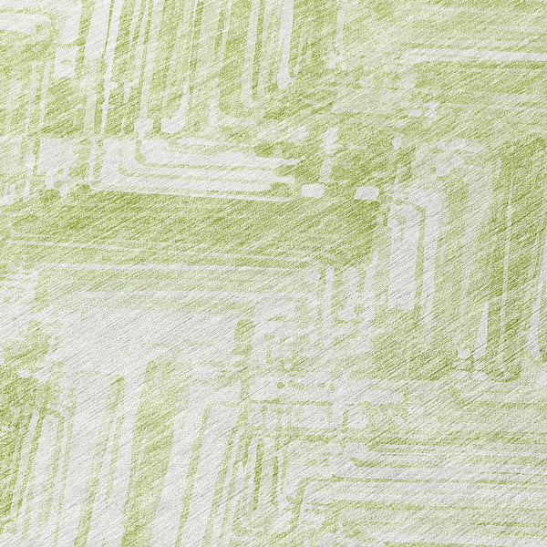 Homeroots 3' Geometric Washable Indoor Outdoor Area Rug - Durable, Stylish, And Stain-resistant For All Spaces 8' Round Polyester 579284