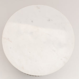 Homeroots 25" Black And White Solid Wood End Table   579294