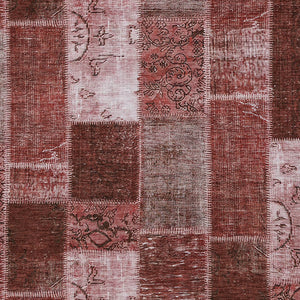 Homeroots 3' Artichoke Green And Ivory Patchwork Washable Area Rug For Indoor And Outdoor Spaces, Durable Design 9' X 12' Polyester 579329