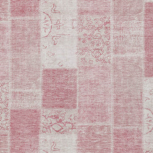 Homeroots 3' Artichoke Green And Ivory Patchwork Washable Area Rug For Indoor And Outdoor Spaces, Durable Design 3' X 5' Polyester 579337