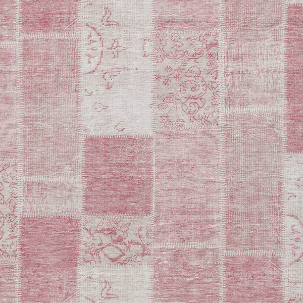 Homeroots 3' Artichoke Green And Ivory Patchwork Washable Area Rug For Indoor And Outdoor Spaces, Durable Design 3' X 5' Polyester 579337