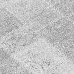 Homeroots 3' Artichoke Green And Ivory Patchwork Washable Area Rug For Indoor And Outdoor Spaces, Durable Design 8' Round Polyester 579351