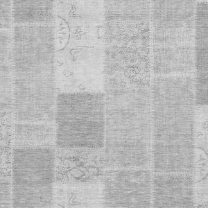 Homeroots 3' Artichoke Green And Ivory Patchwork Washable Area Rug For Indoor And Outdoor Spaces, Durable Design 8' X 10' Polyester 579352