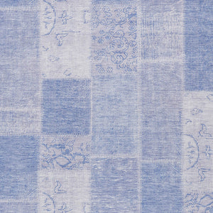 Homeroots 3' Artichoke Green And Ivory Patchwork Washable Area Rug For Indoor And Outdoor Spaces, Durable Design 5' X 8' Polyester 579356